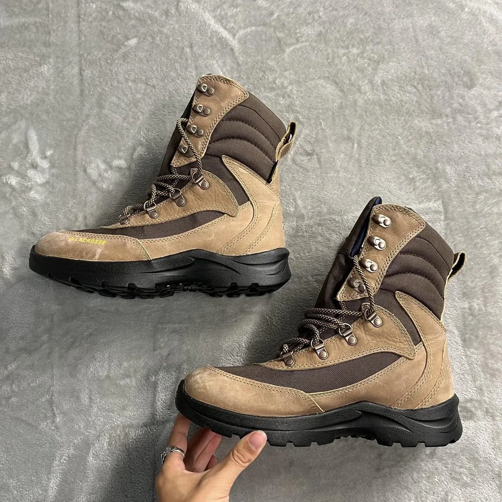 LaCrosse Boots Womens Size 8.5 Brown Clear Shot 800G Waterproof Insulated Snow